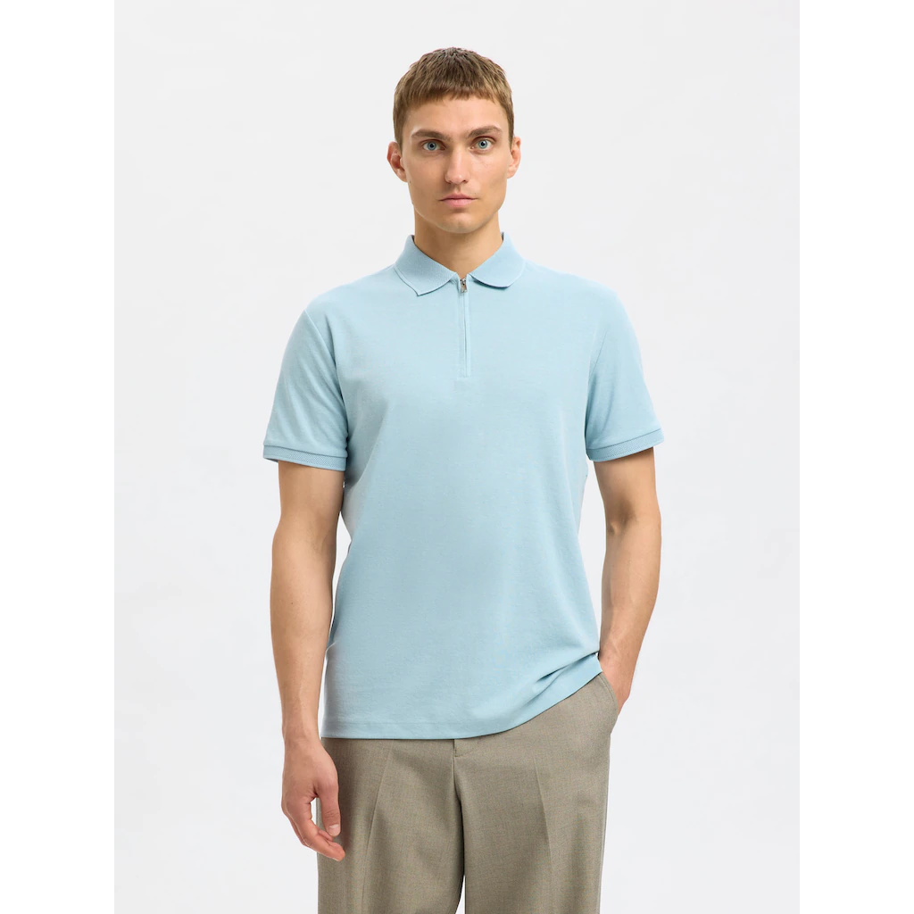 SELECTED HOMME Poloshirt »SLHFAVE ZIP SS POLO NOOS« ▷ kaufen
