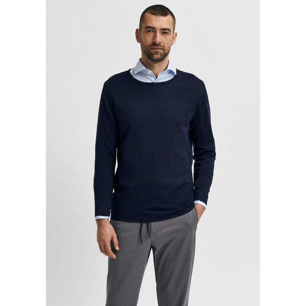 SELECTED HOMME Rundhalspullover »ROME KNIT« ▷ bestellen