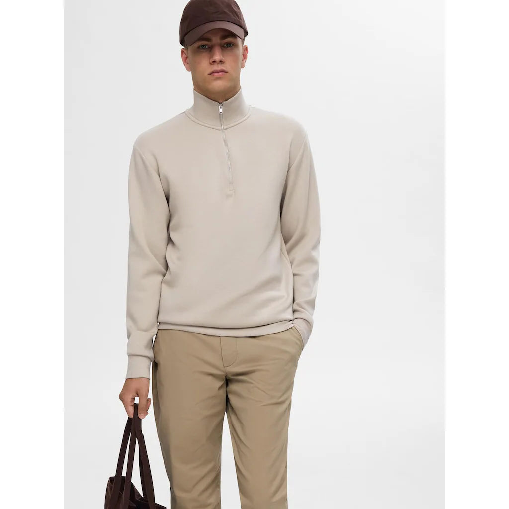 SELECTED HOMME Sweatshirt »SLHEMANUEL SOFT ZIP HIGH NECK SWEAT NOOS« ▷ Kaufen