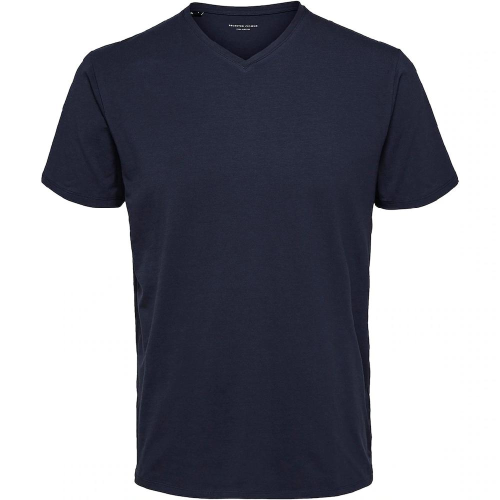 SELECTED HOMME V-Shirt »SLHNEWPIMA SS V-NECK TEE B NOOS« ▷ bestellen