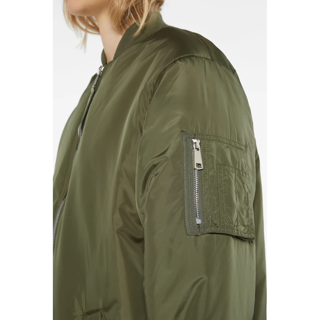 SENSES.THE LABEL Langjacke Ohne Kapuze Mit Two-Way-Zipper