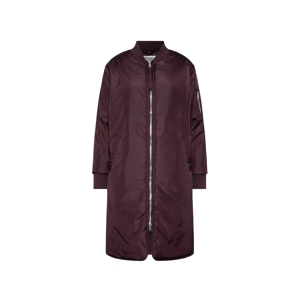 SENSES.THE LABEL Langjacke Ohne Kapuze Mit Two-Way-Zipper