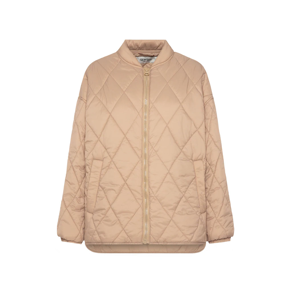SENSES.THE LABEL Outdoorjacke Ohne Kapuze Mit Elastikbündchen