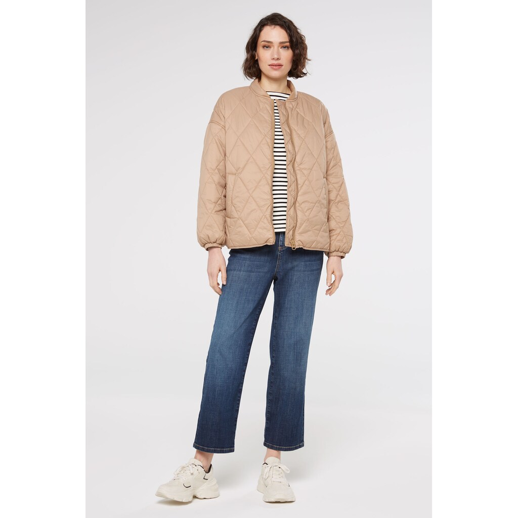 SENSES.THE LABEL Outdoorjacke Ohne Kapuze Mit Elastikbündchen