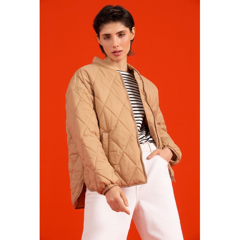 SENSES.THE LABEL Outdoorjacke ohne Kapuze mit Elastikbündchen