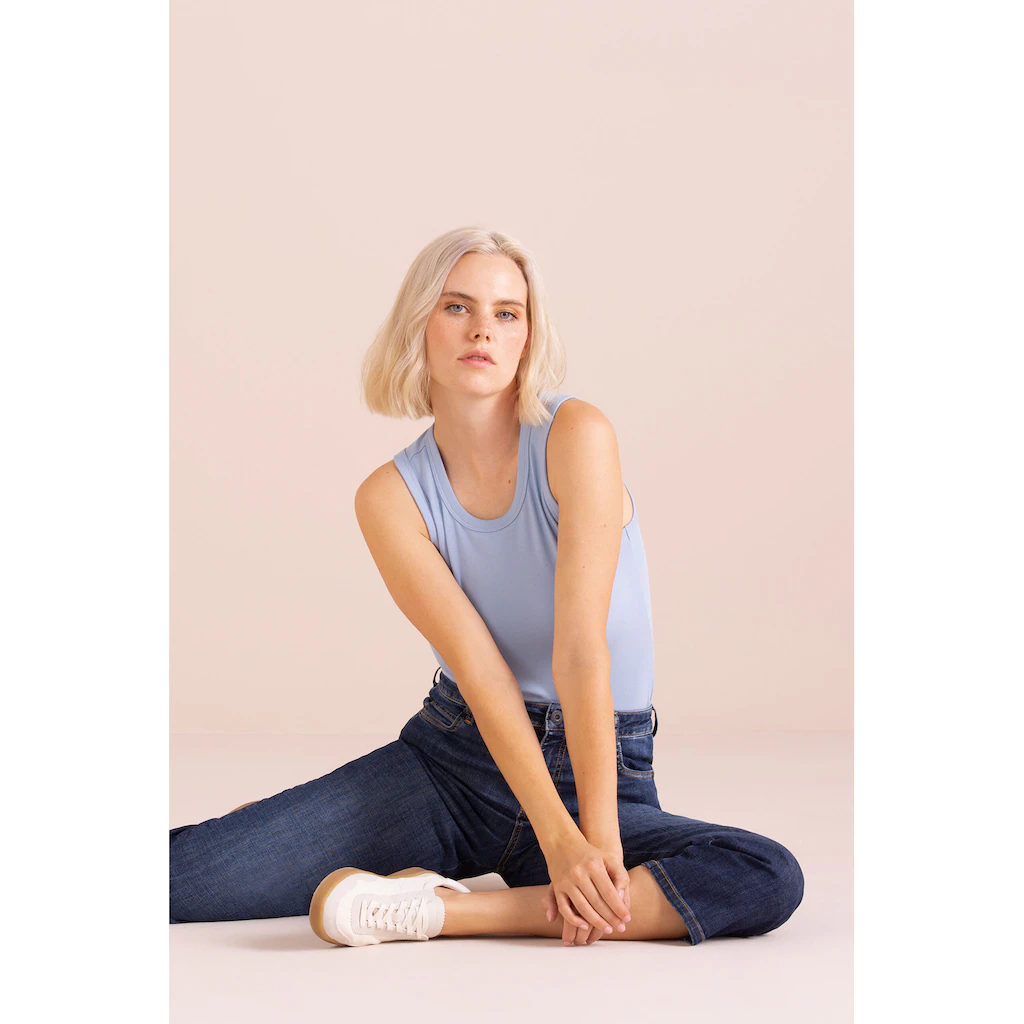 SENSES.THE LABEL Regular-fit-Jeans Mit Hoher Leibhöhe