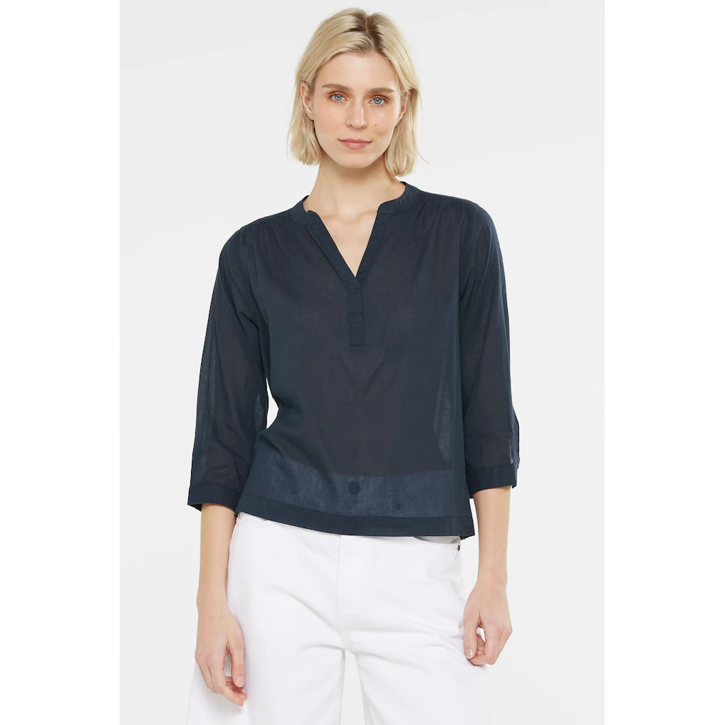 SENSES.THE LABEL Schlupfbluse Mit Tunika Ausschnitt
