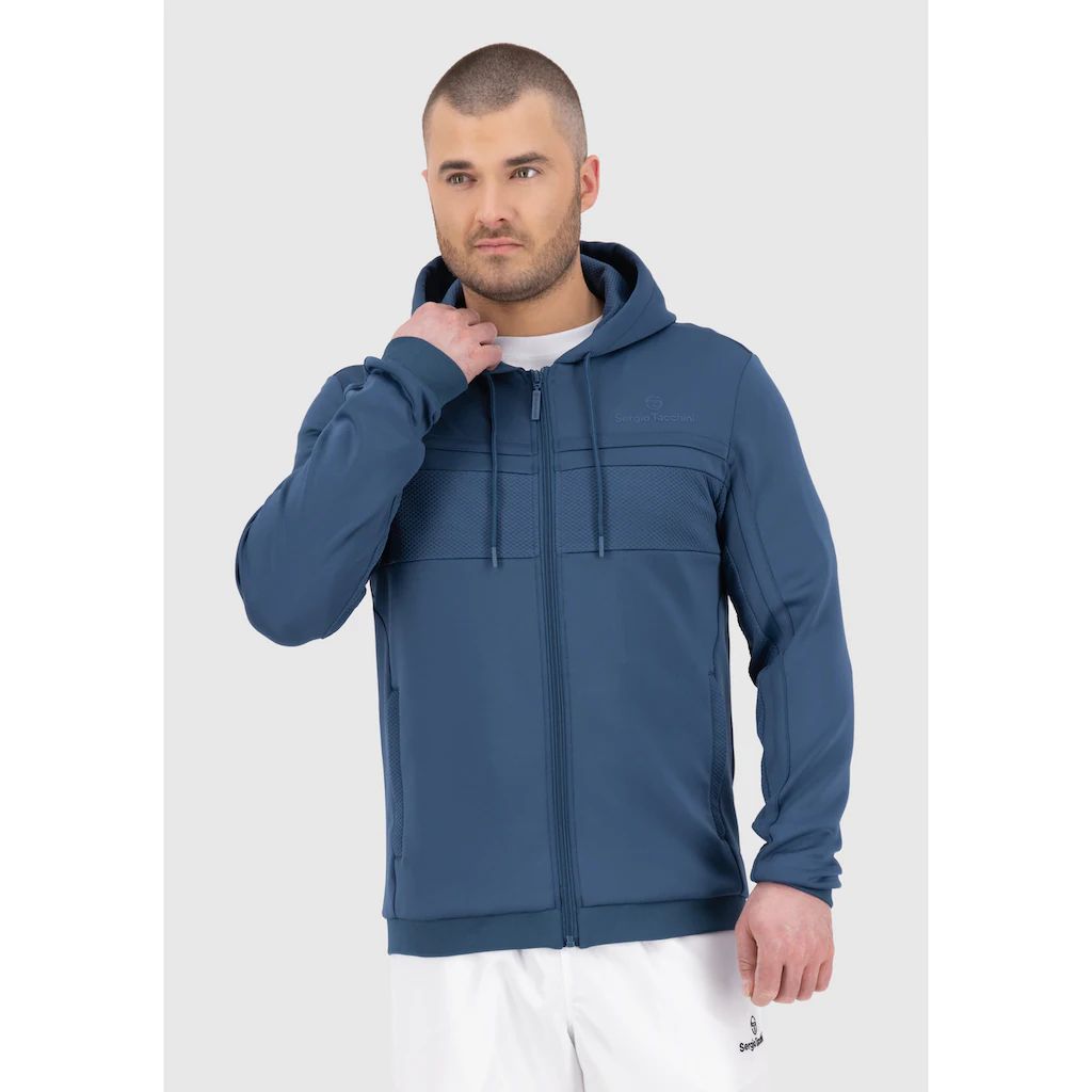 Sergio Tacchini Trainingsjacke »MAJONG HOODIE TRACKTOP Herren« Mit Kapuze Trainingsjacke Herren Leichte Jacke Retro Sportjacke Outdoor Sale