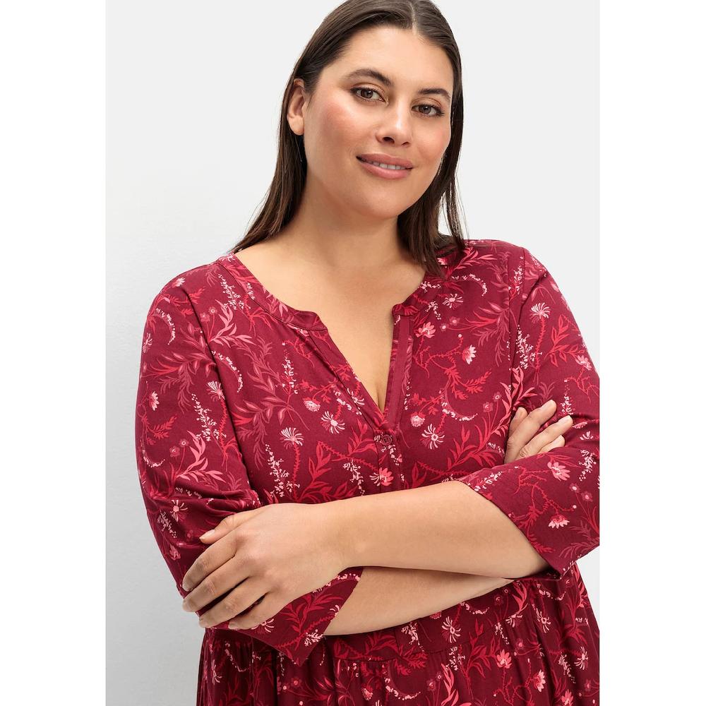 Sheego A-Linien-Kleid »Große Größen« Mit 3/4-Ärmeln