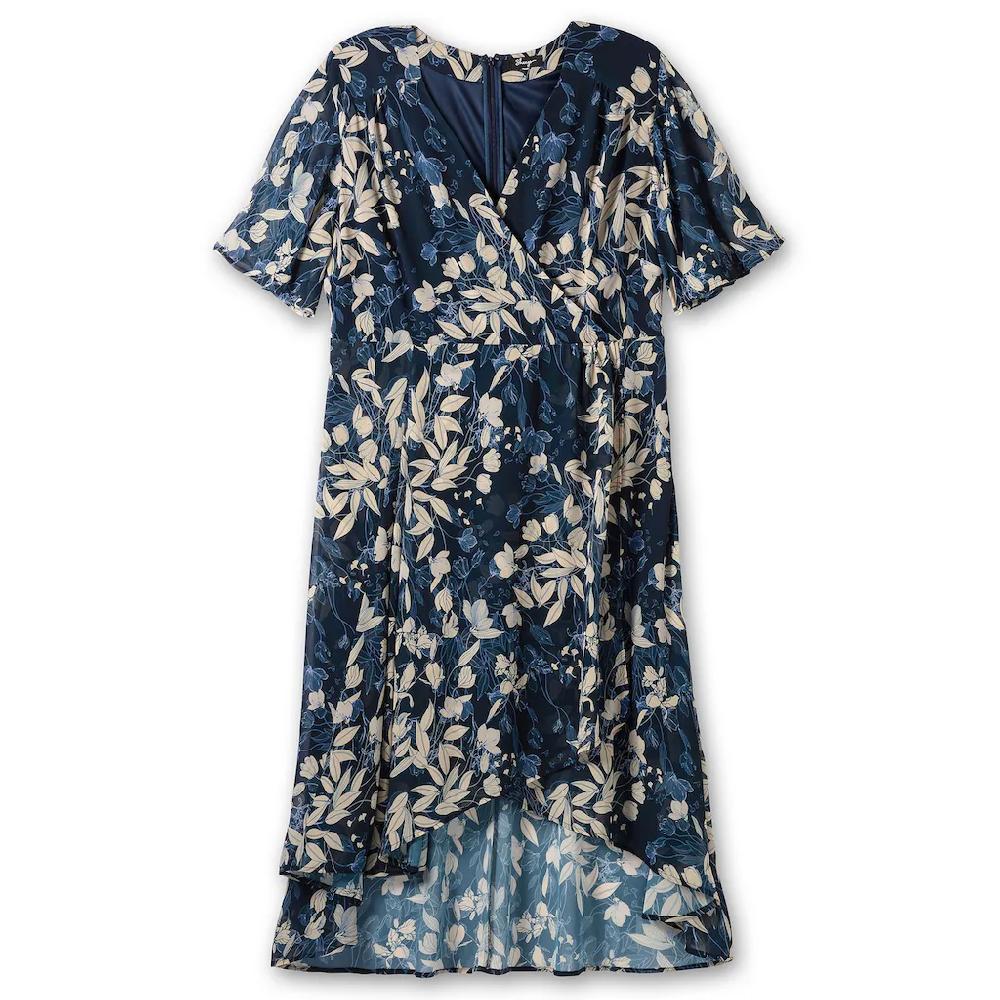 Sheego Abendkleid »Große Größen« Aus Chiffon In Wickeloptik