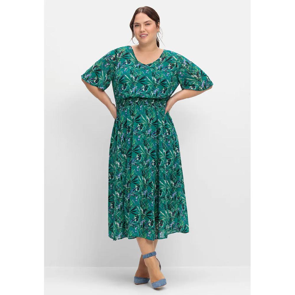 Sheego Abendkleid »Große Größen« aus Chiffon mit Unterkleid