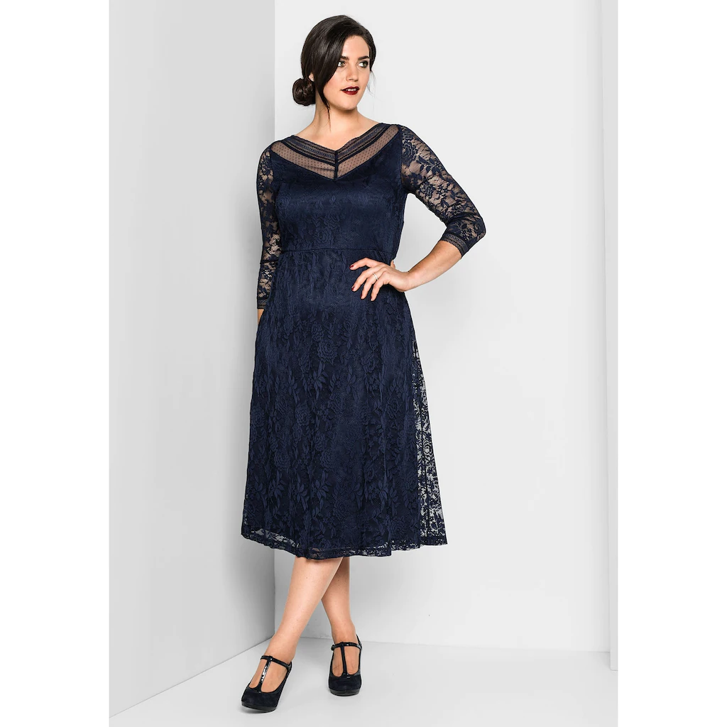 Sheego Abendkleid »Große Größen« Aus Elastischer Und Bequemer Qualität