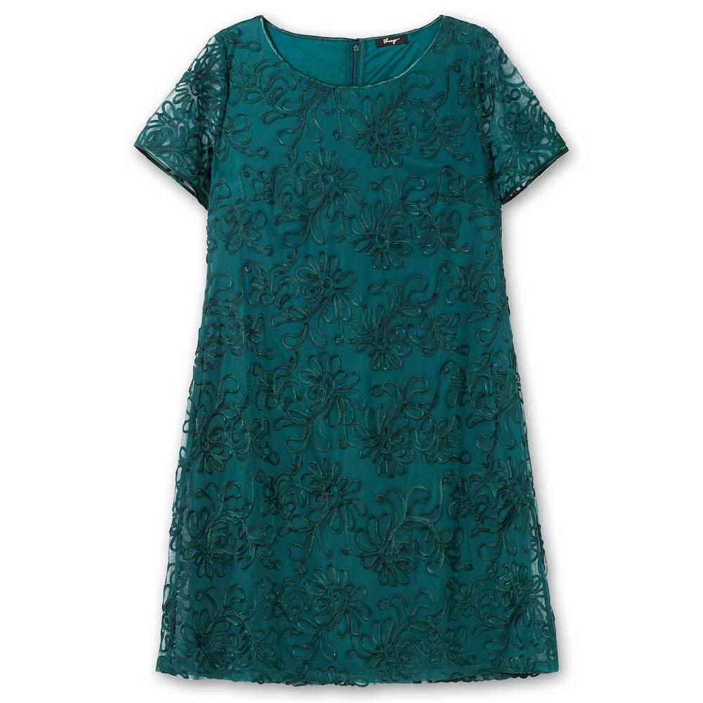 Sheego Abendkleid »Große Größen« Aus Mesh Mit Zierborten