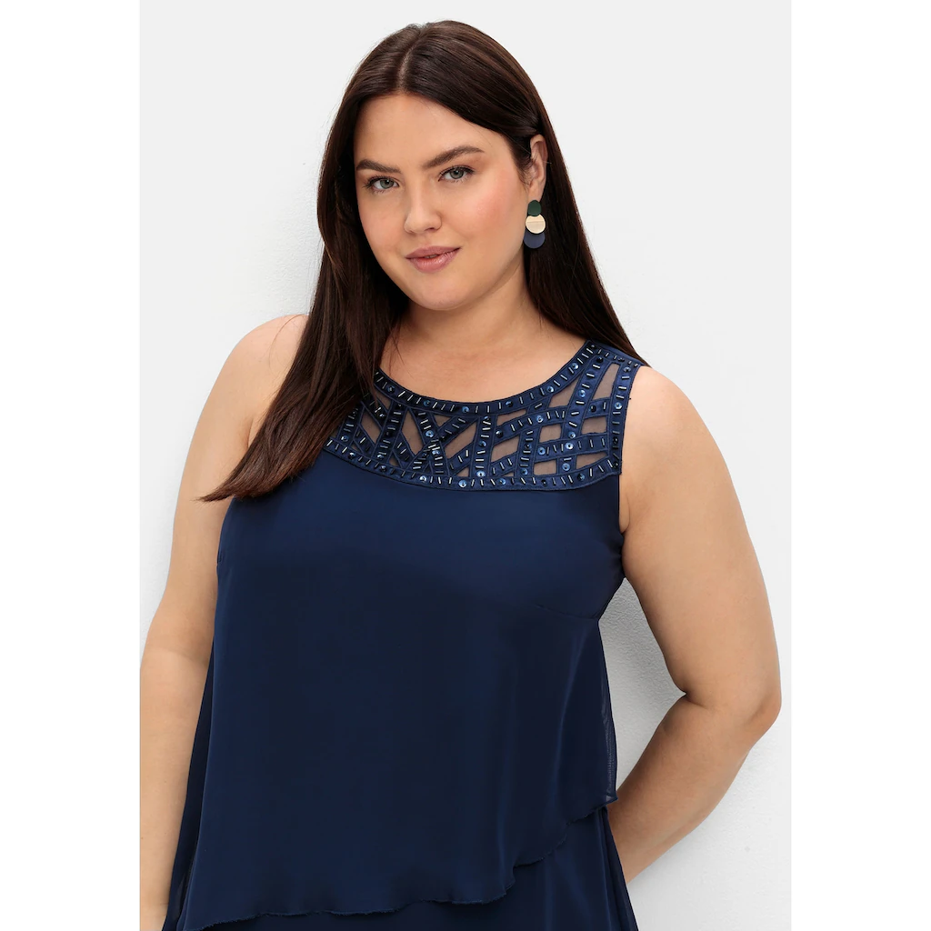 Sheego Abendkleid »Große Größen« In Figurumspielender Form