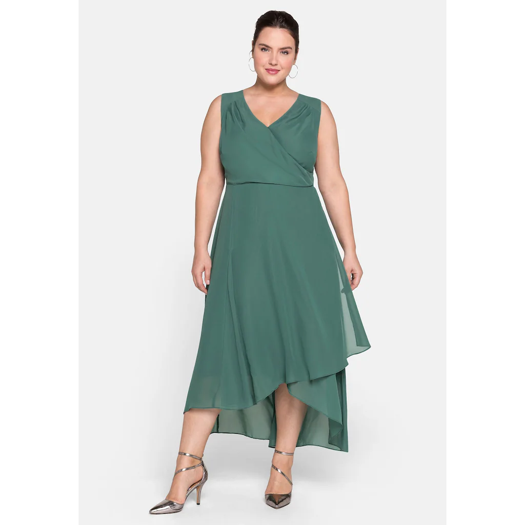 Sheego Abendkleid »Große Größen« In Wickeloptik