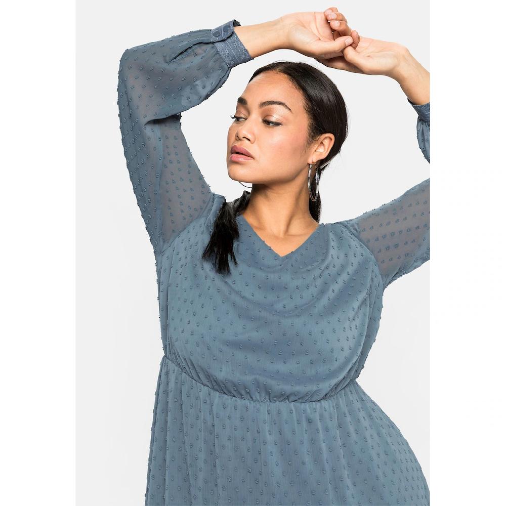 Sheego Abendkleid »Große Größen« Mit 3D-Effekt Mit Unterkleid