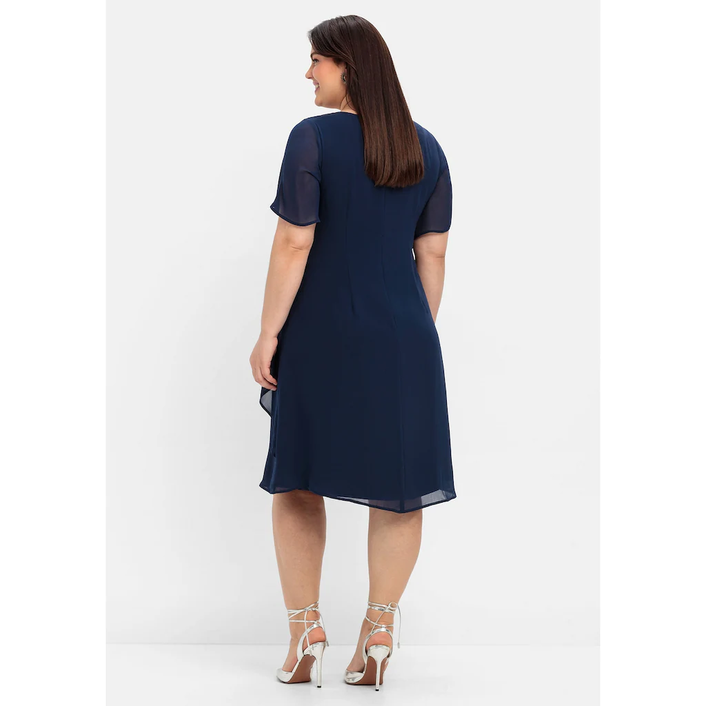 Sheego Abendkleid »Große Größen« Mit Asymetrischen Volants