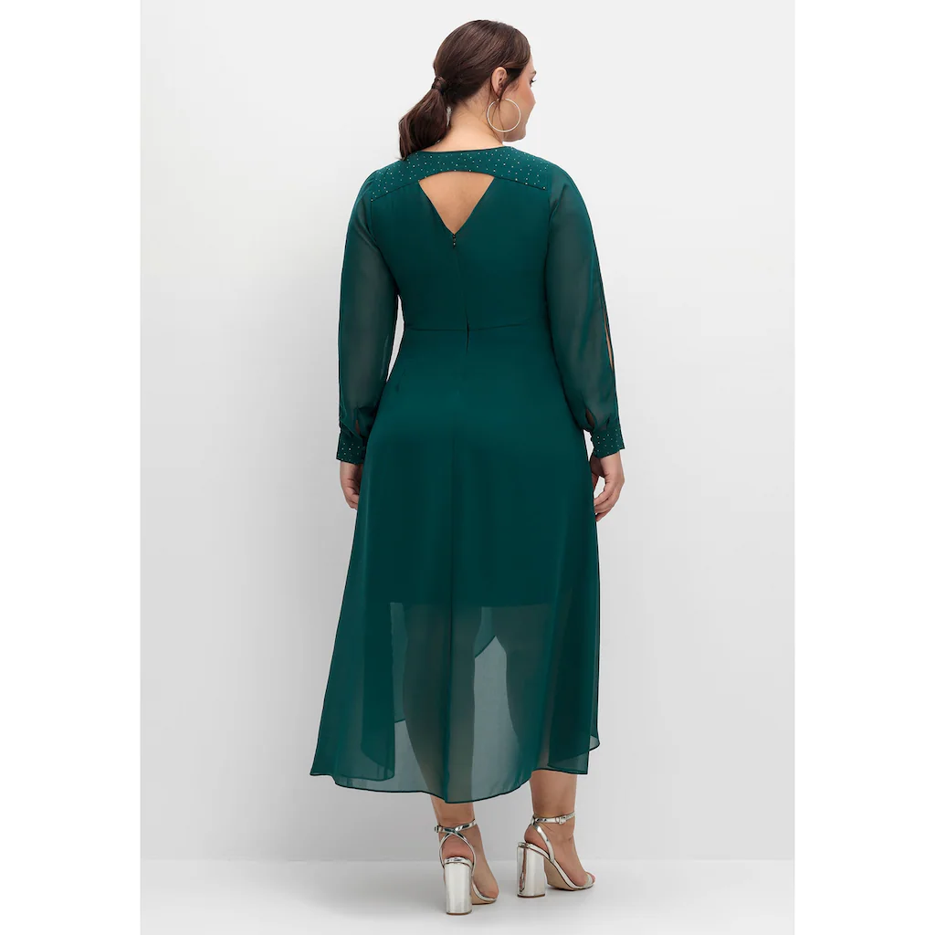 Sheego Abendkleid »Große Größen« Mit Cut-outs Und Schmucksteinen