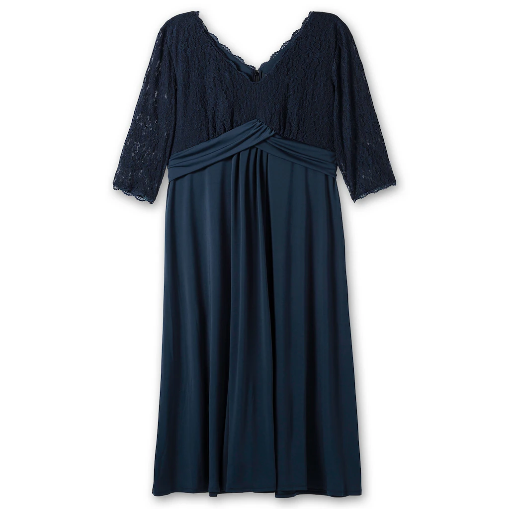 Sheego Abendkleid »Große Größen« Mit Oberteil Aus Floraler Spitze