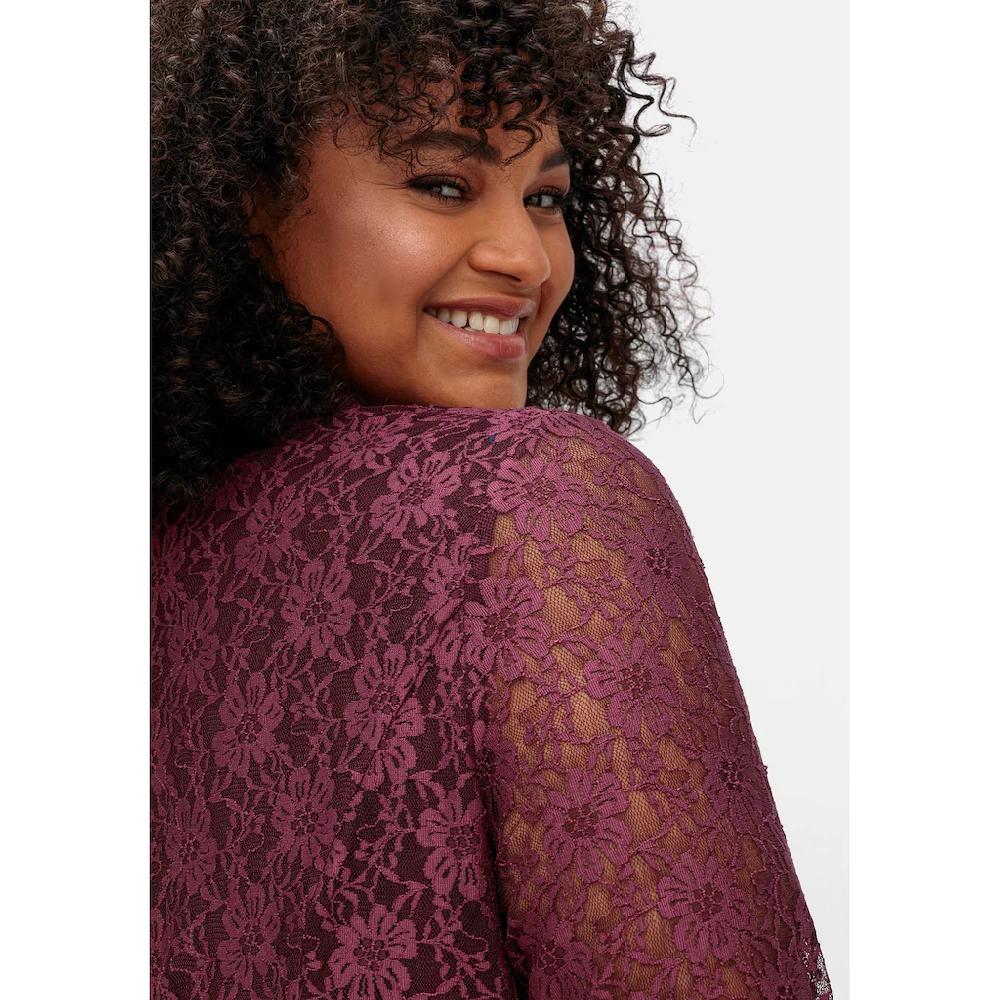 Sheego Abendkleid »Große Größen« Mit Spitzenoberteil Und Chiffonrock