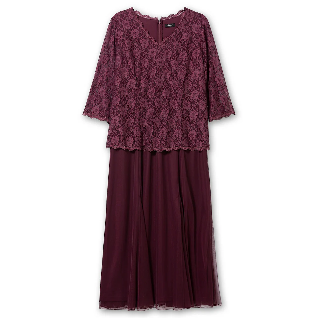 Sheego Abendkleid »Große Größen« Mit Spitzenoberteil Und Chiffonrock