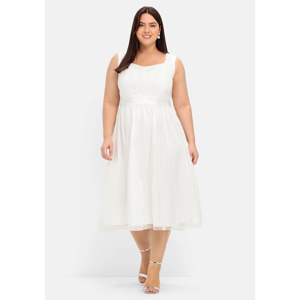 Sheego Abendkleid »Große Größen« mit Stickerei