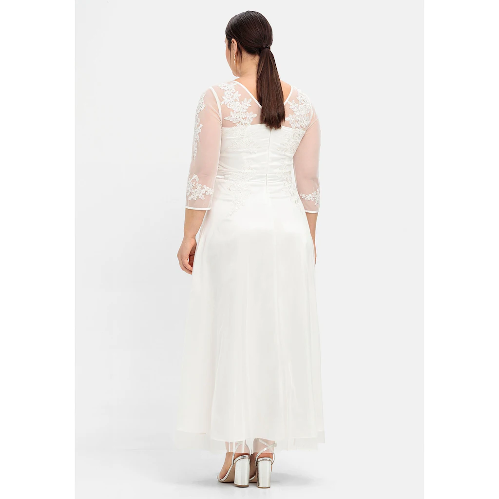 Sheego Abendkleid »Große Größen« Mit Weit Ausgestelltem Rockteil