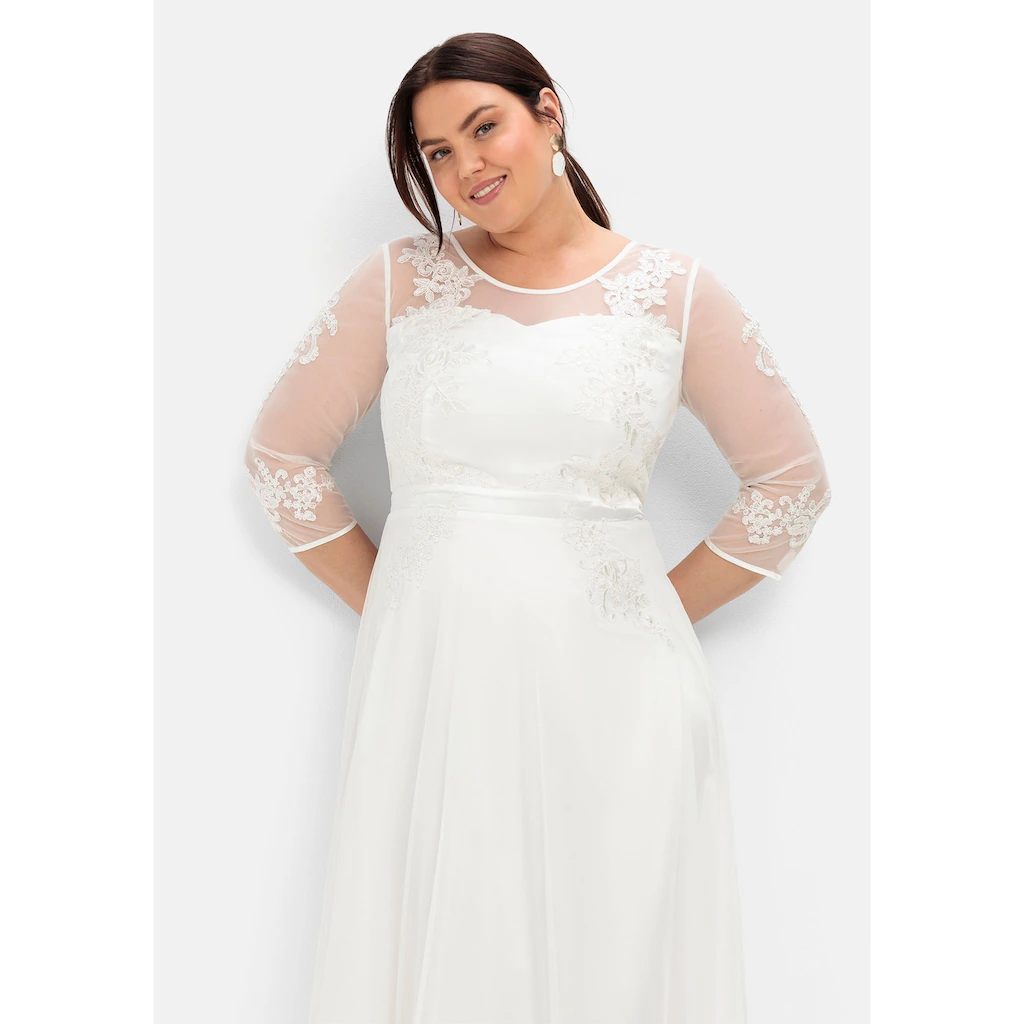 Sheego Abendkleid »Große Größen« Mit Weit Ausgestelltem Rockteil