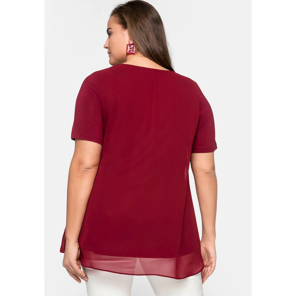 Sheego Blusenshirt »Große Größen« Im Lagenlook