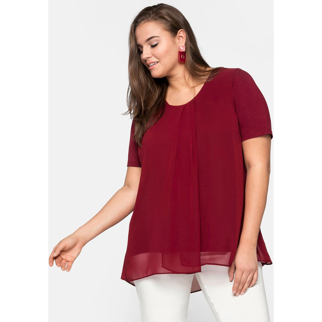 Sheego Blusenshirt »Große Größen« im Lagenlook