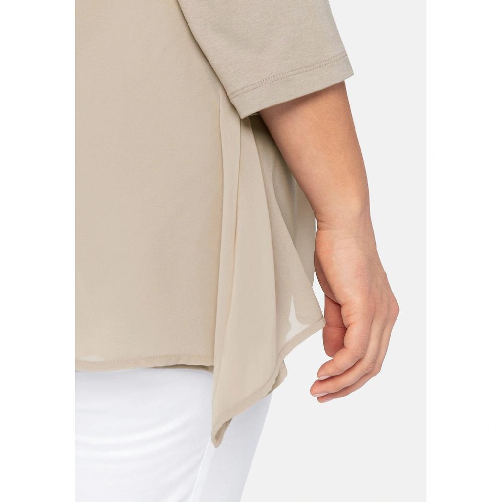 Sheego Blusenshirt »Große Größen« In Leichter A-Linie Mit Zipfelsaum