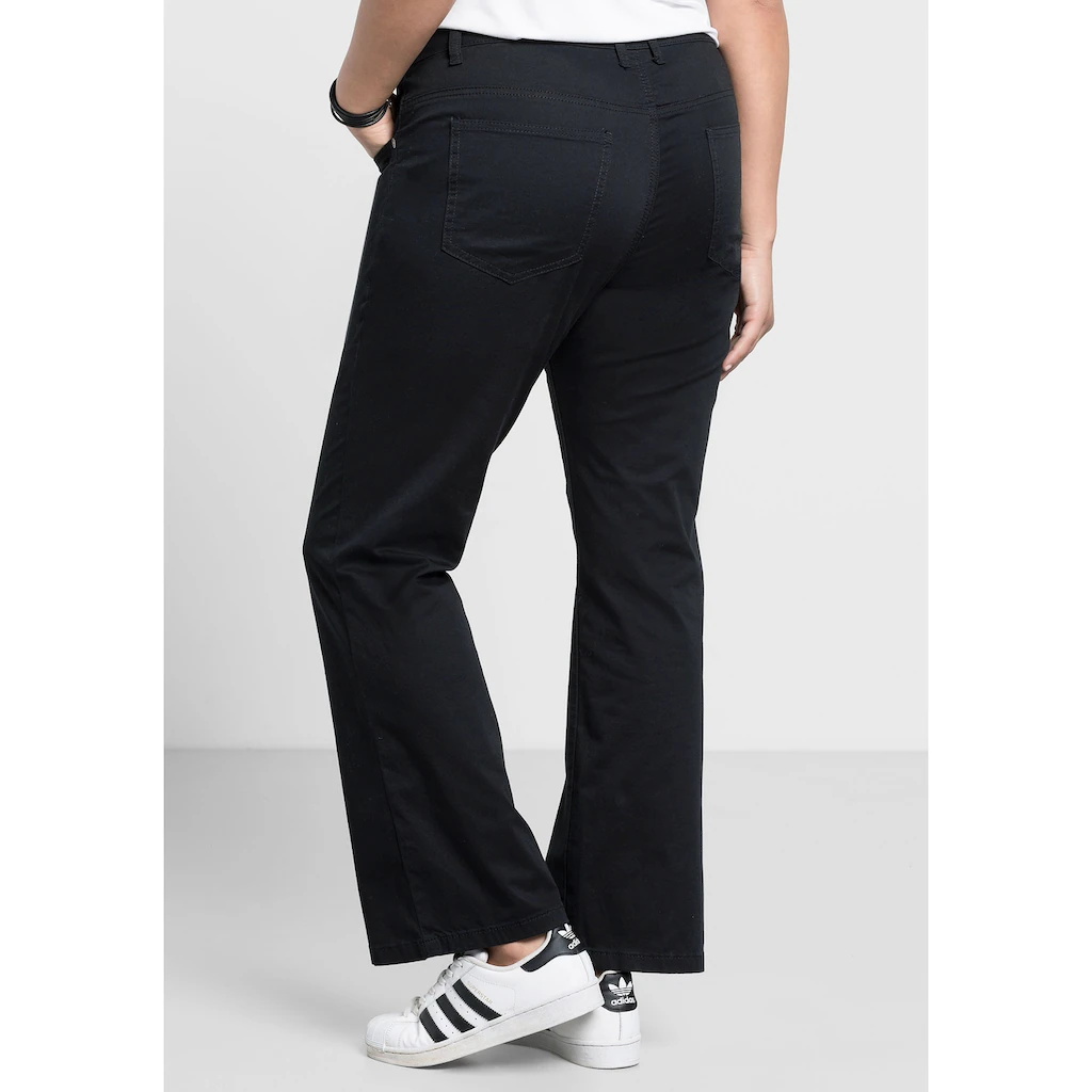 Sheego Bootcuthose »Große Größen« Elastische Twill-Qualität