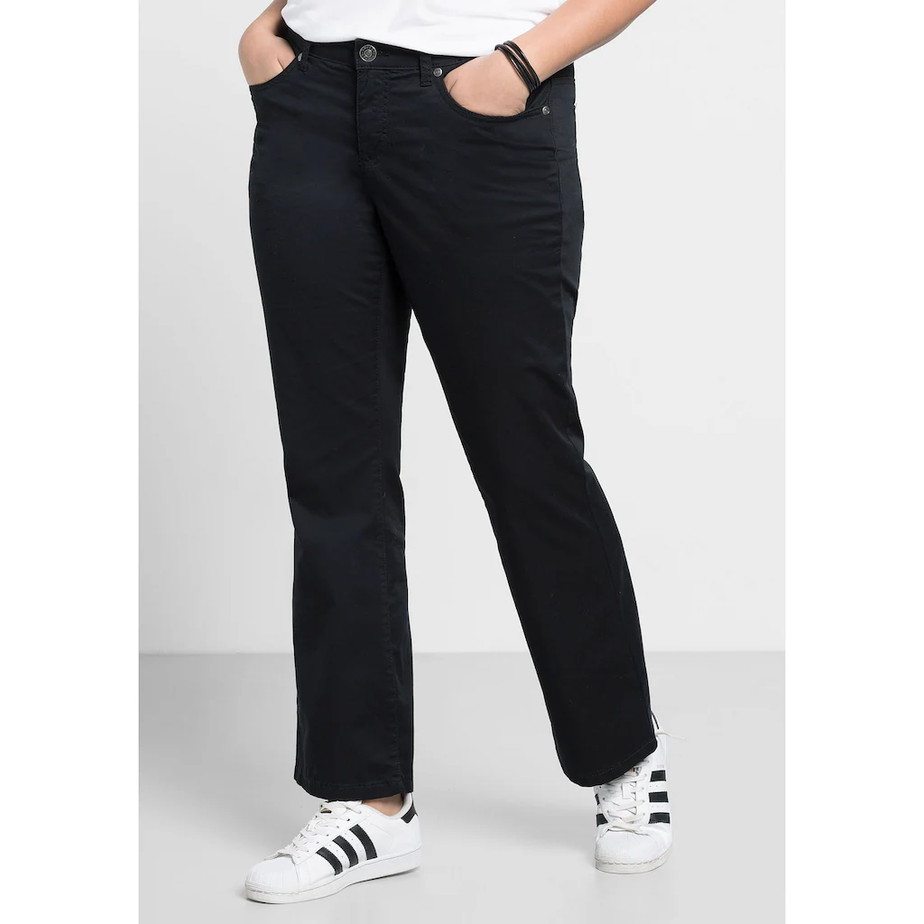 Sheego Bootcuthose »Große Größen« Elastische Twill-Qualität