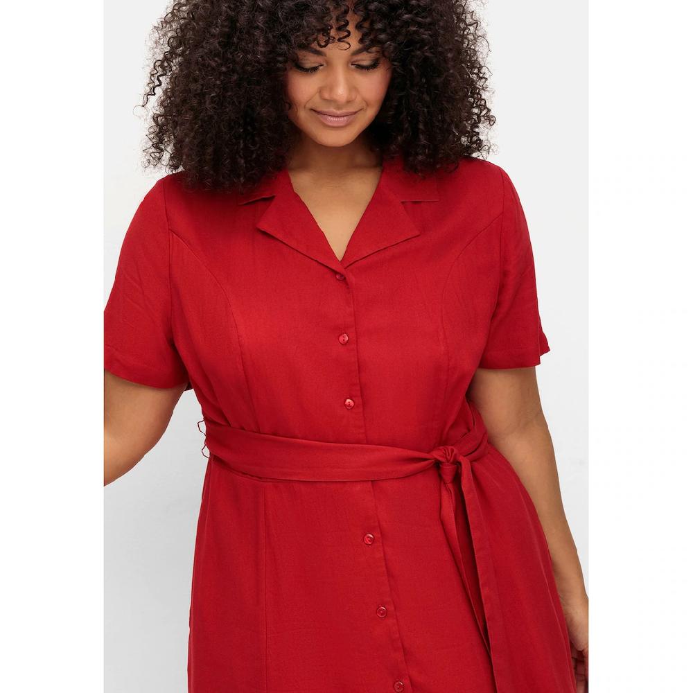 Sheego By Joe Browns Blusenkleid »Große Größen« Mit Reverskragen Und Bindegürtel