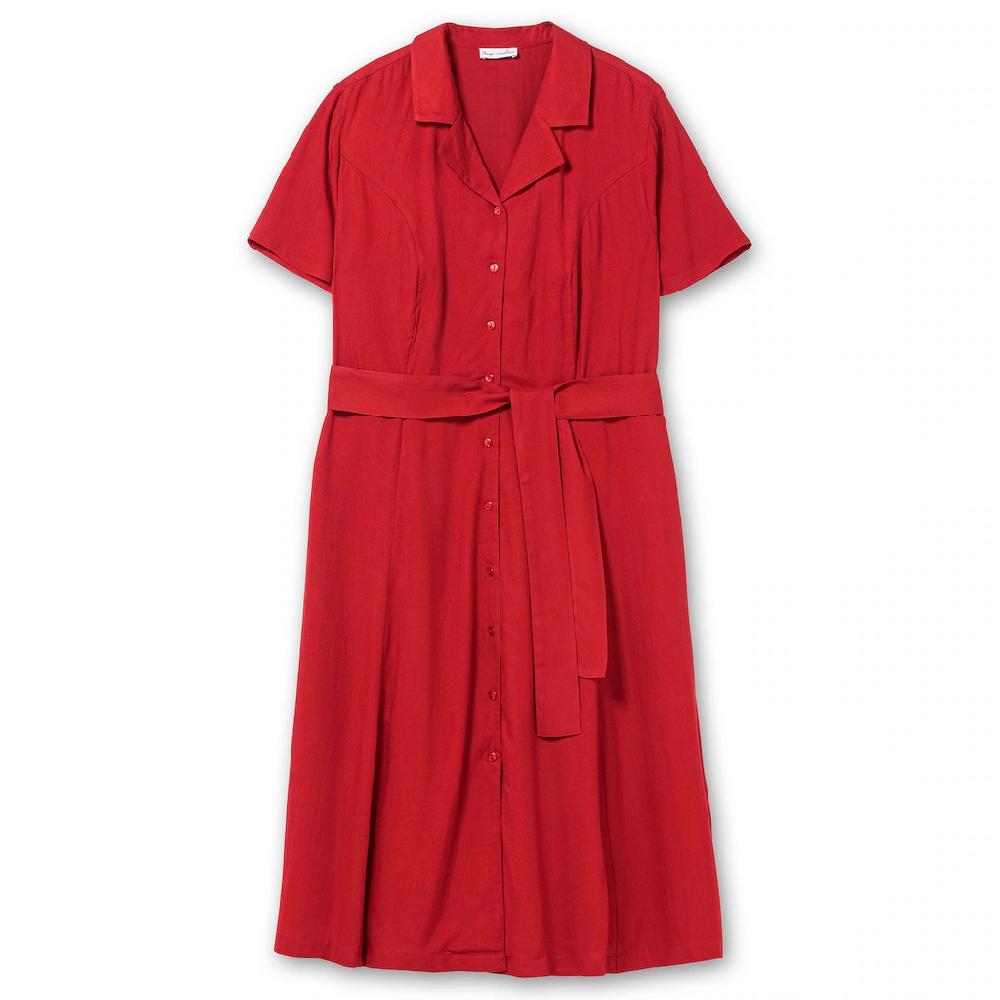 Sheego By Joe Browns Blusenkleid »Große Größen« Mit Reverskragen Und Bindegürtel