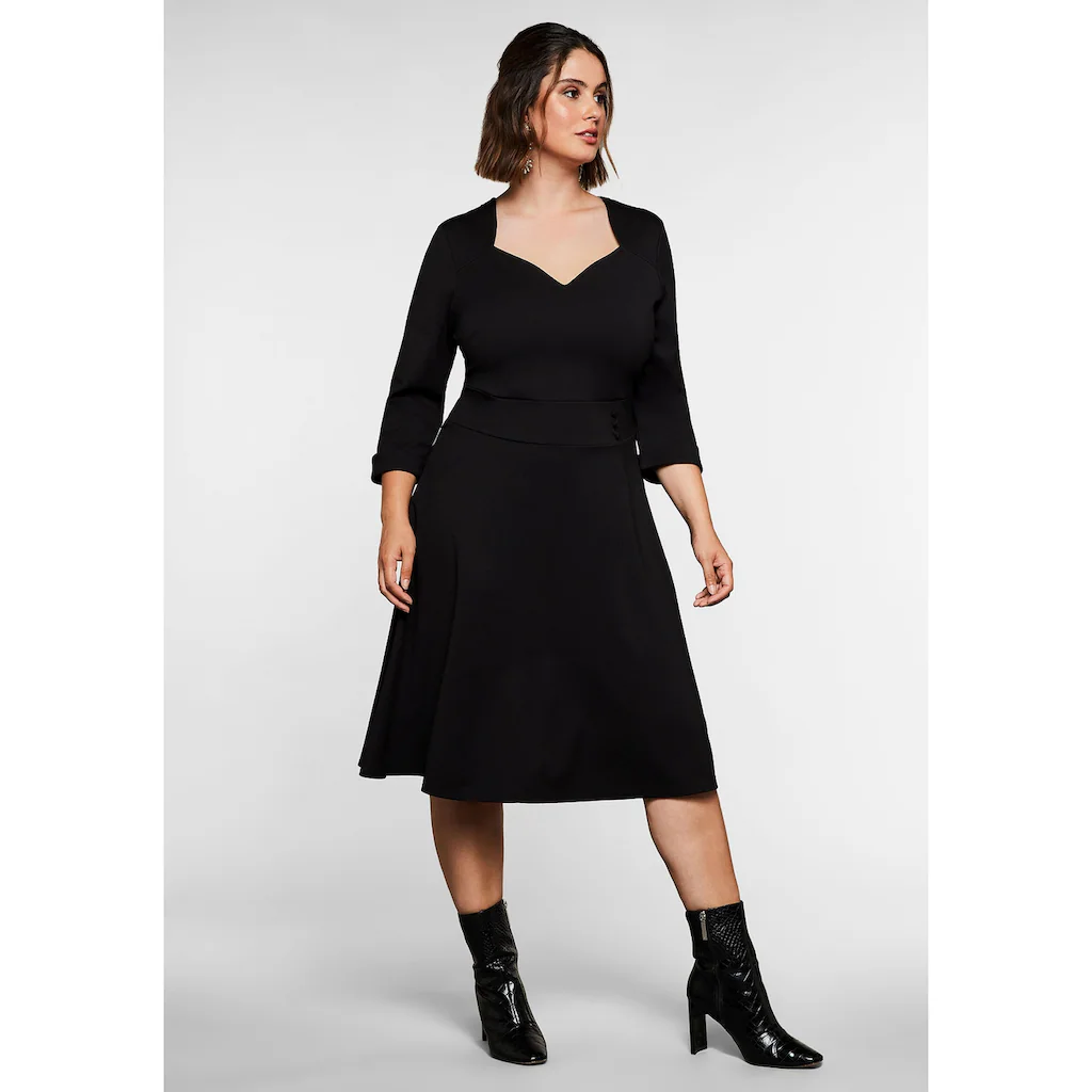Sheego By Joe Browns Cocktailkleid »Große Größen« In Leichter A-Linie Aus Viskose-Jersey