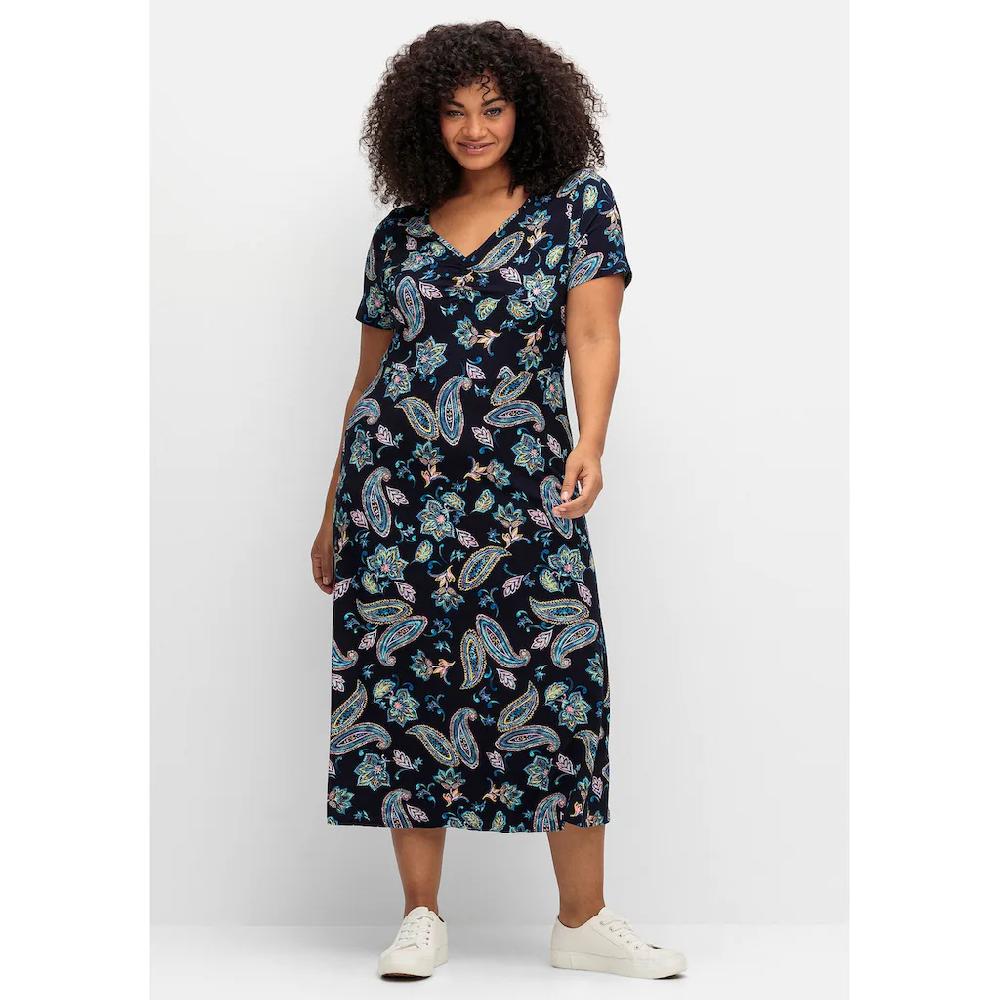 sheego by Joe Browns Jerseykleid »Große Größen« in Midilänge mit Blumendruck