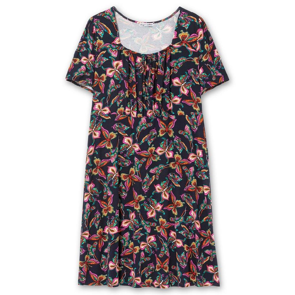 Sheego By Joe Browns Jerseykleid »Große Größen« Mit Karree-Ausschnitt Und Alloverprint