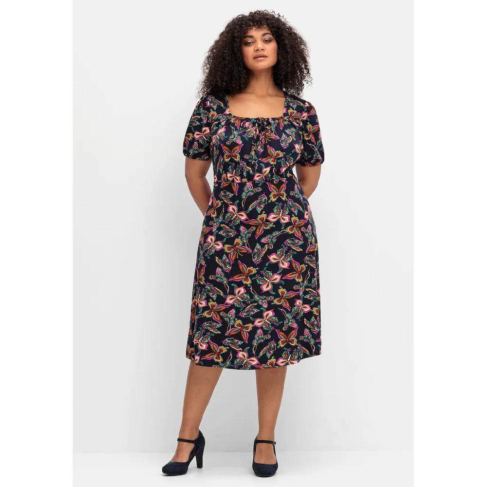 sheego by Joe Browns Jerseykleid »Große Größen« mit Karree-Ausschnitt und Alloverprint