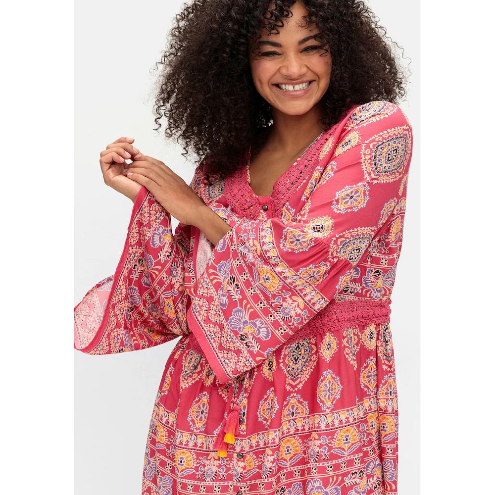 Sheego By Joe Browns Longbluse »Große Größen« Im Ethno-Stil Mit Crochet-Spitze