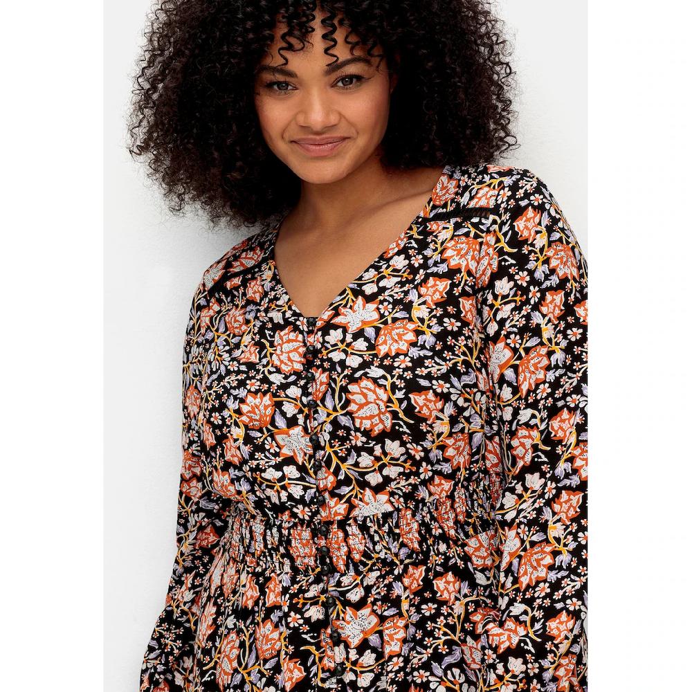 Sheego By Joe Browns Maxikleid »Große Größen« Mit Blumenprint Und Gesmokter Taille