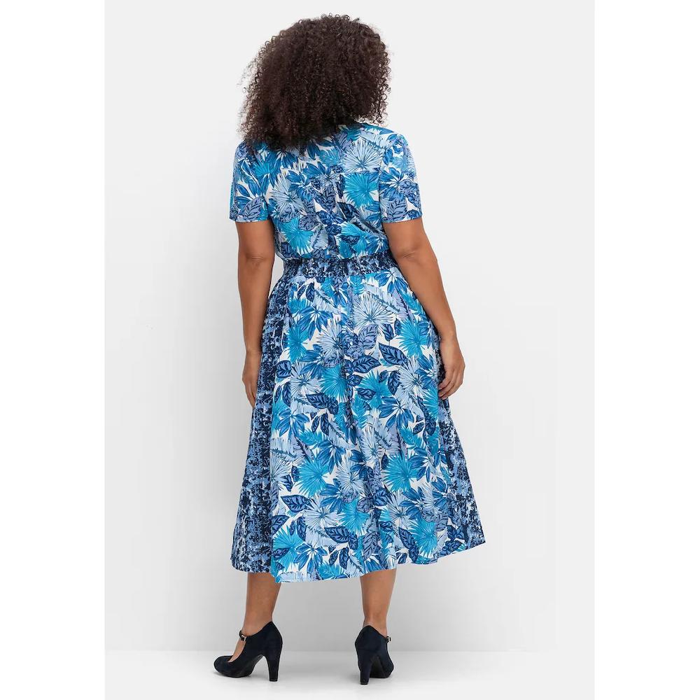 Sheego By Joe Browns Sommerkleid »Große Größen« Im Mustermix Mit Weitem Rock