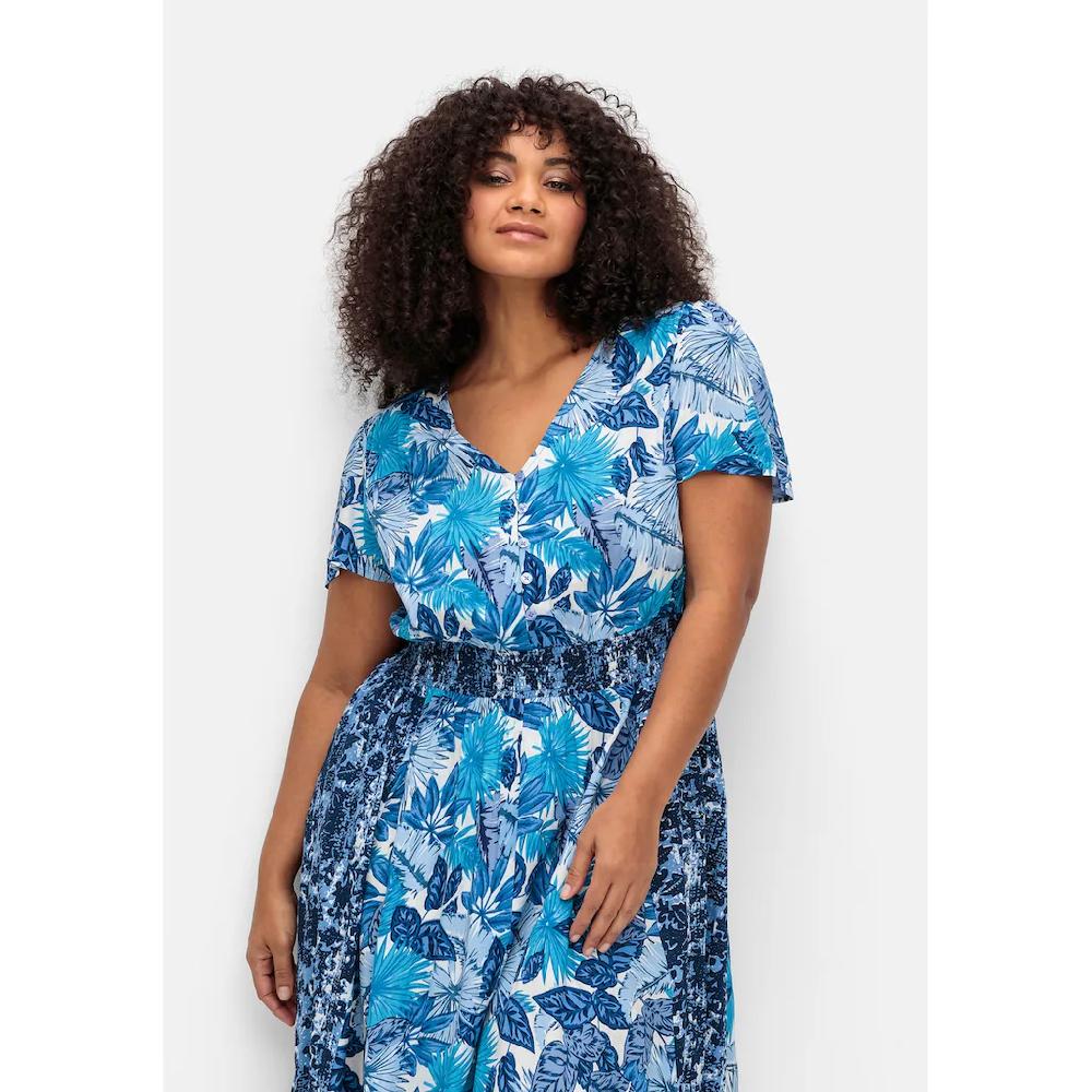 Sheego By Joe Browns Sommerkleid »Große Größen« Im Mustermix Mit Weitem Rock