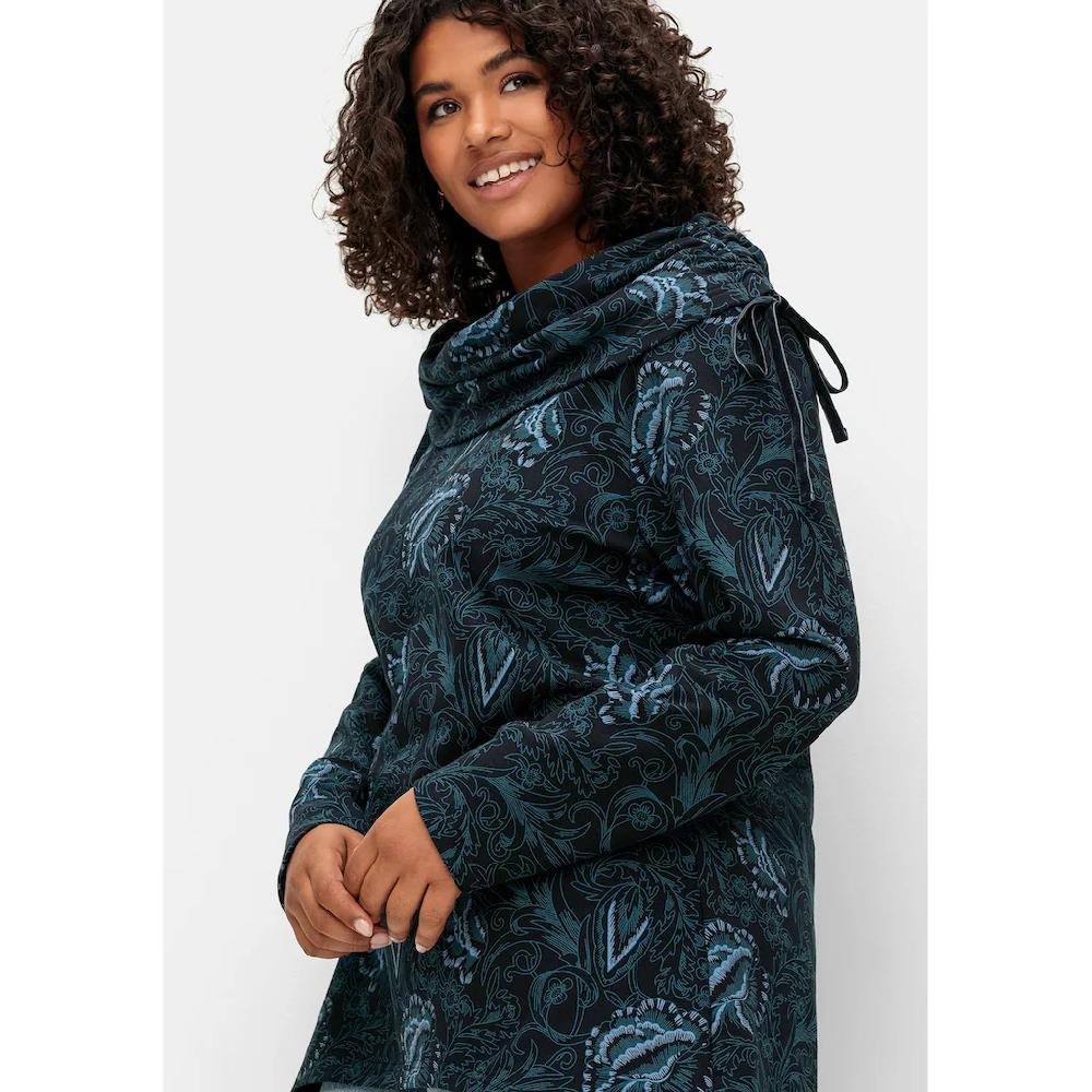 Sheego By Joe Browns Sweatshirt »Große Größen« In Longform Mit Weitem Kragen