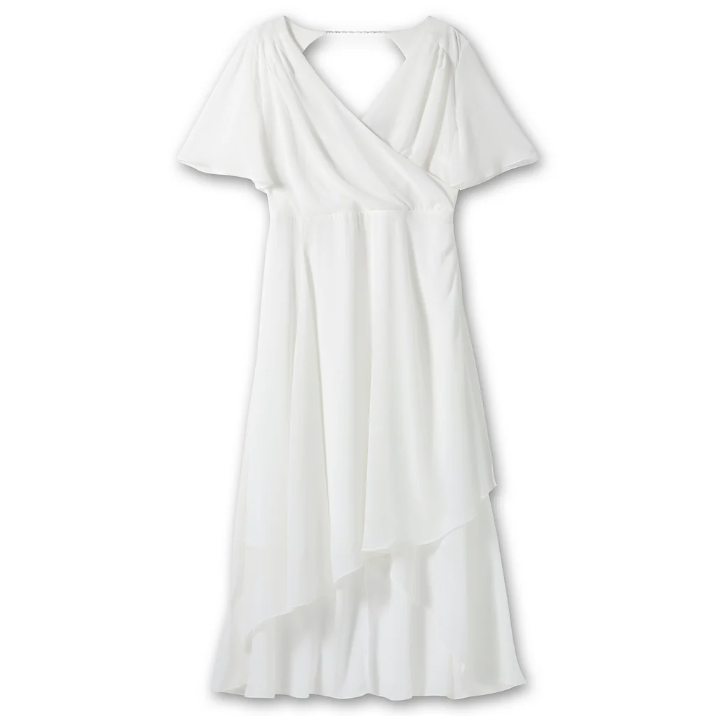 Sheego Chiffonkleid »Große Größen« Im Lagenlook Mit Unterkleid