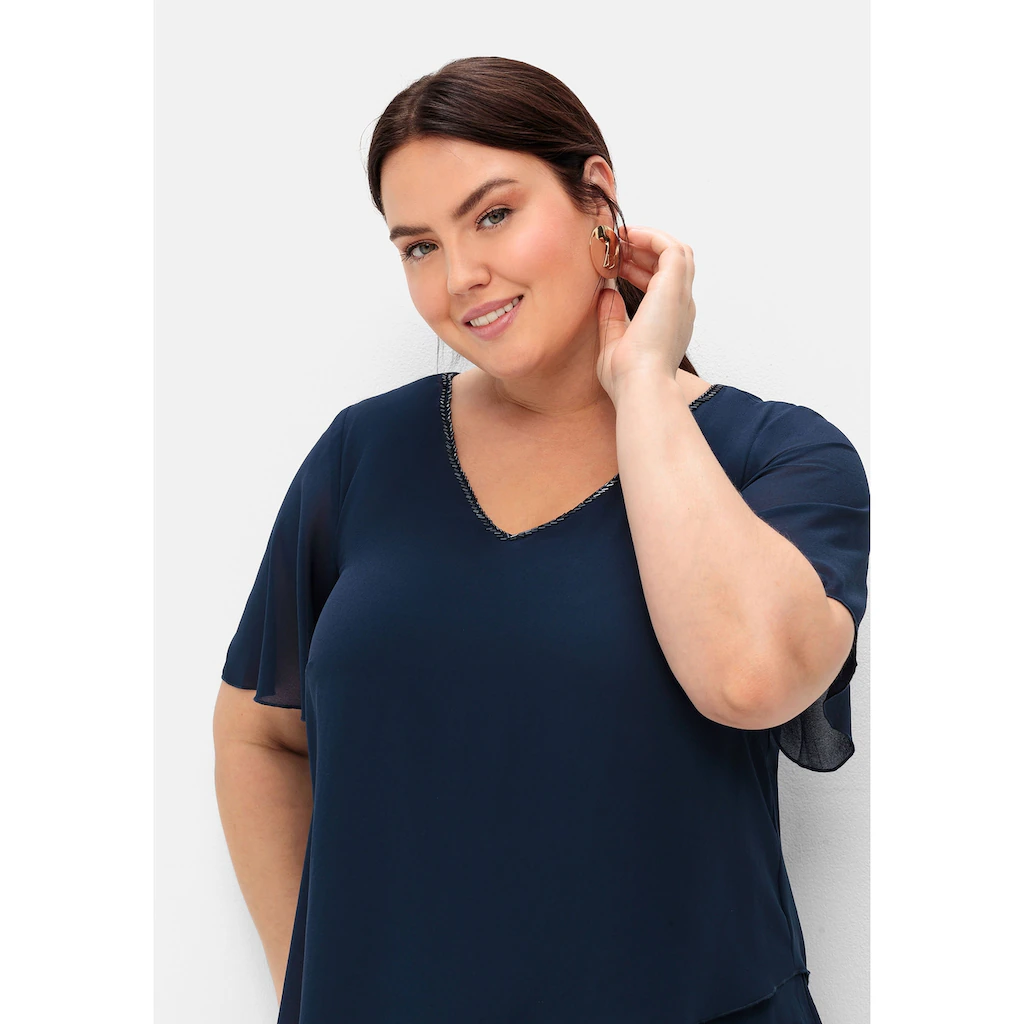 Sheego Cocktailkleid »Große Größen« In Maxi-Länge