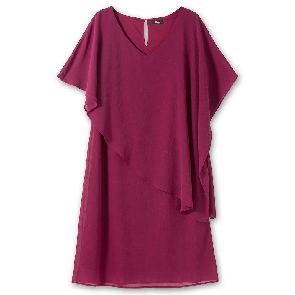 Sheego Cocktailkleid »Große Größen« Mit Asymetrischem Cape