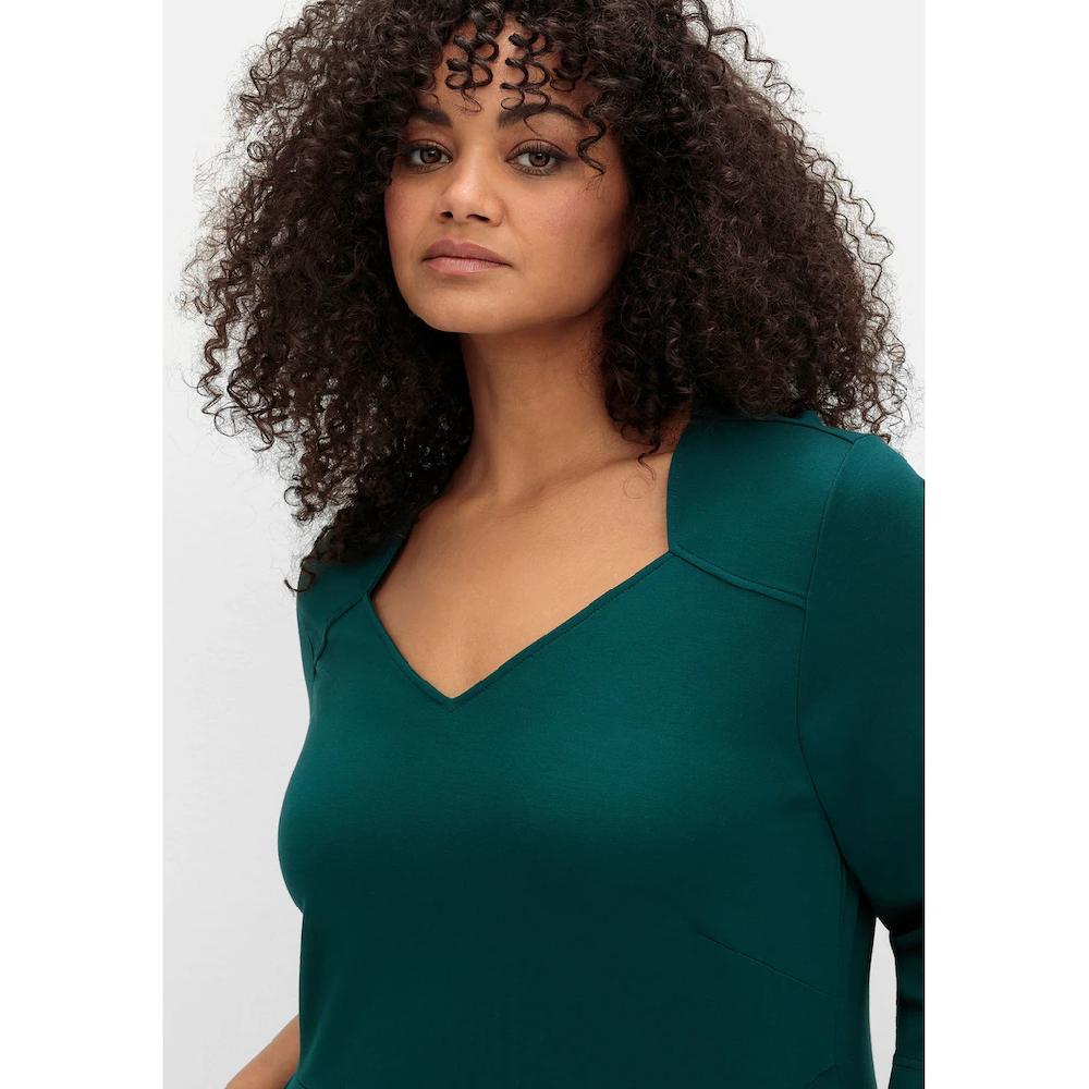 Sheego Etuikleid »Große Größen« Aus Elastischer Punto-di-Roma-Qualität