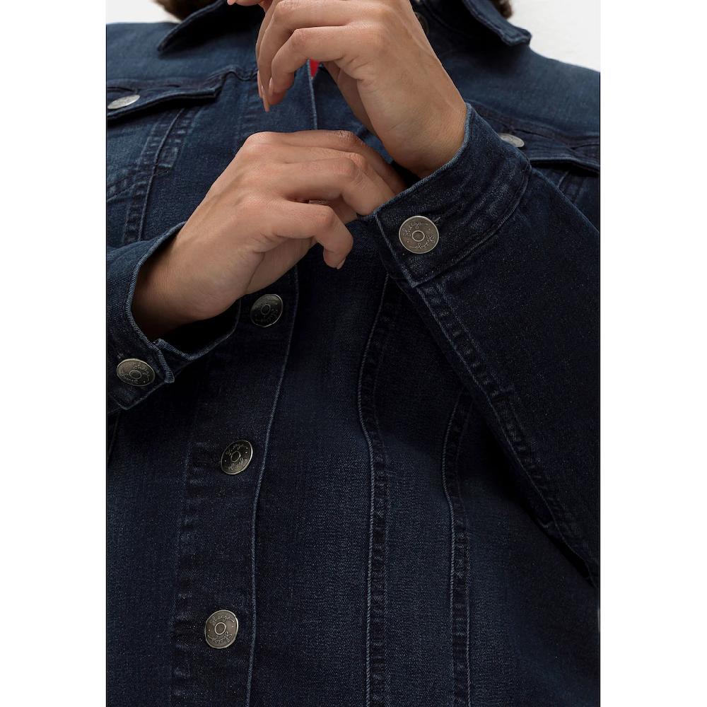 Sheego Jeansjacke »Große Größen« Ohne Kapuze In Längerer Taillierter Form