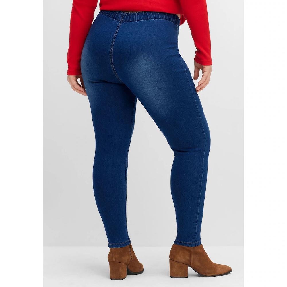 Sheego Jeansjeggings »Große Größen« Im Doppelpack Mit Kontrastnähten